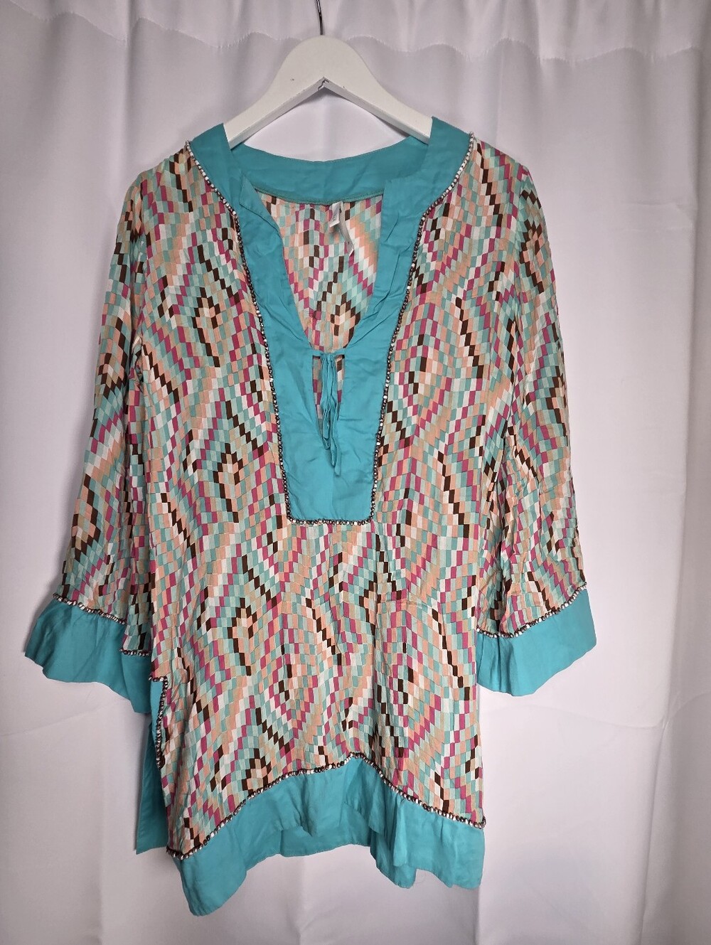 VIX Swim Cover Up Top Shirt Women's S